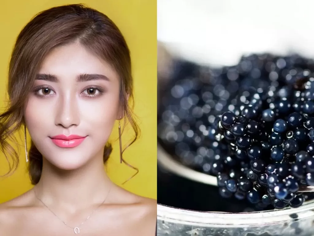 Ilustrasi kulit sehat dan caviar. (Pexels/Pixabay/SCMP)
