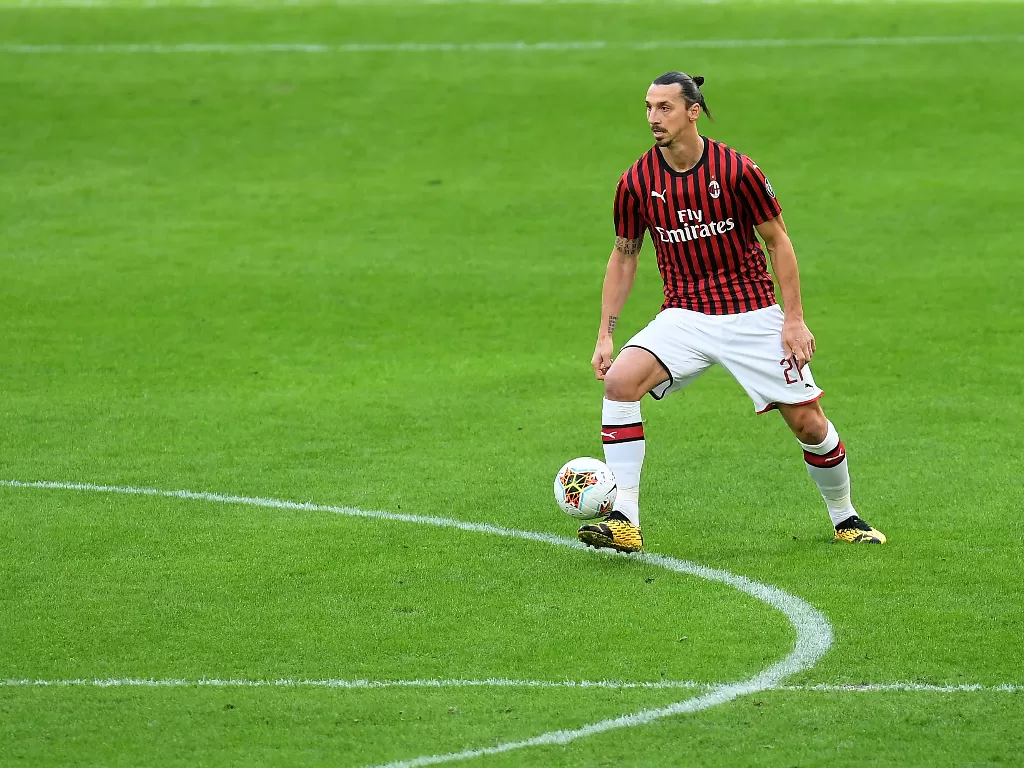Kontrak Zlatan Ibrahimovic bersama AC Milan akan segera berakhir. (REUTERS/Daniele Mascolo)