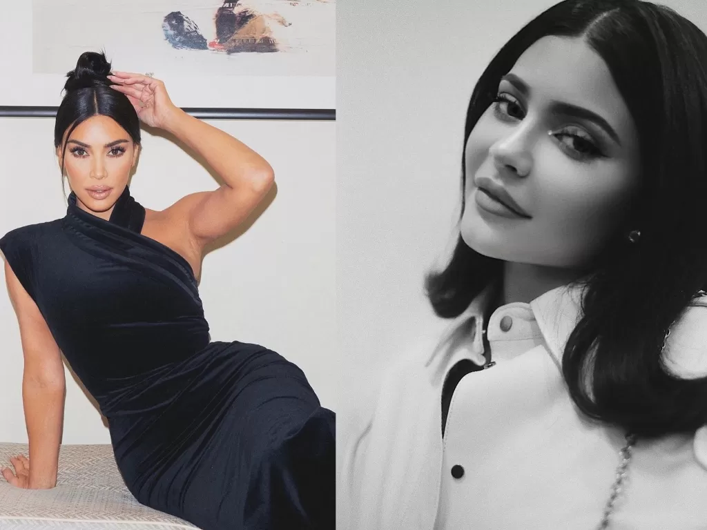 Kim Kardashian West dan Kylie Jenner (Instagram/@kimkardashian/@kyliejenner)