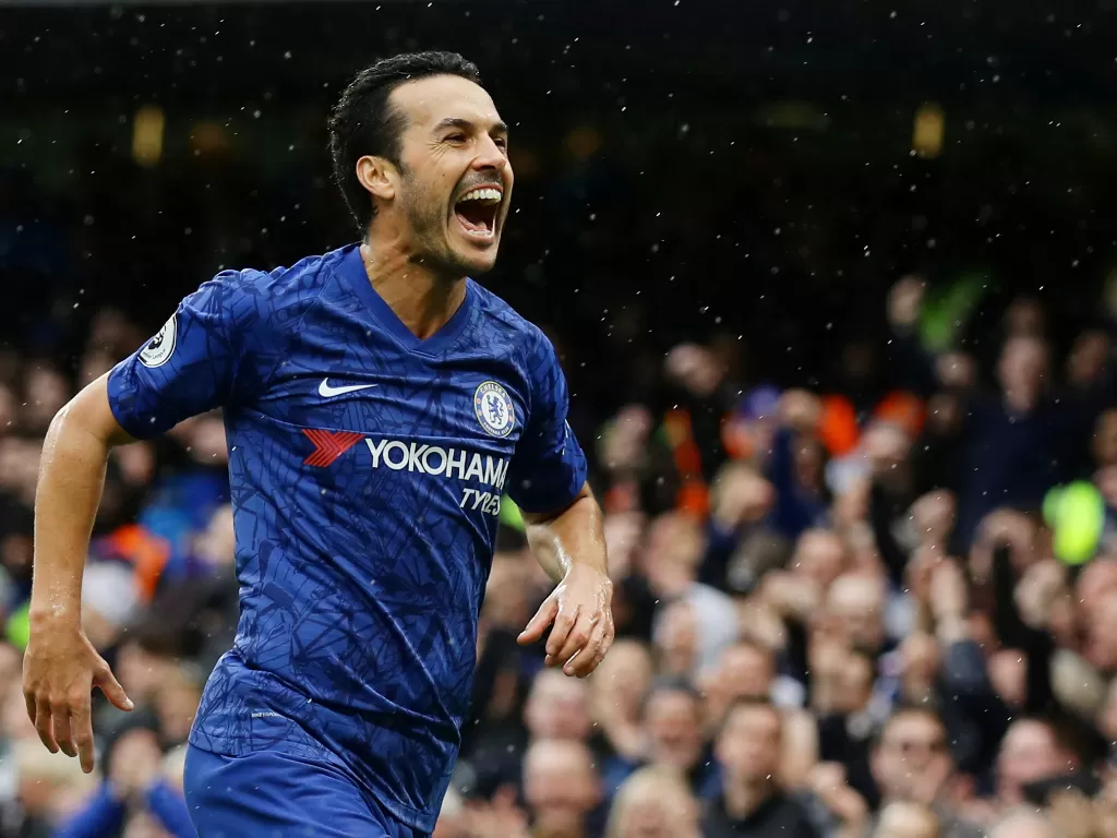 Winger Chelsea, Pedro akan berstatus transfer musim depan. (REUTERS/David Klein)