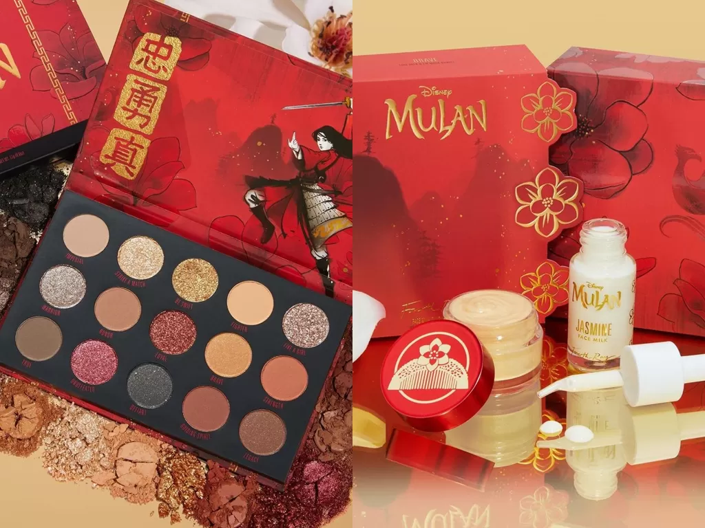 Koleksi makeup terinspirasi dari film Mulan (Instagram/@colourpopcosmetics)