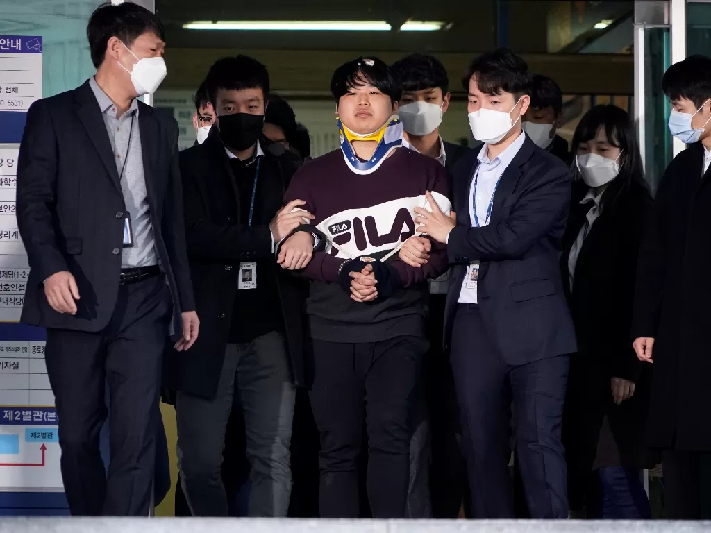 Cho Ju-bin, pemimpin dari ruang chat 'Nth room' yang dituding melakukan pelecehan seksual (REUTERS/Kim Hong-Ji/Pool)