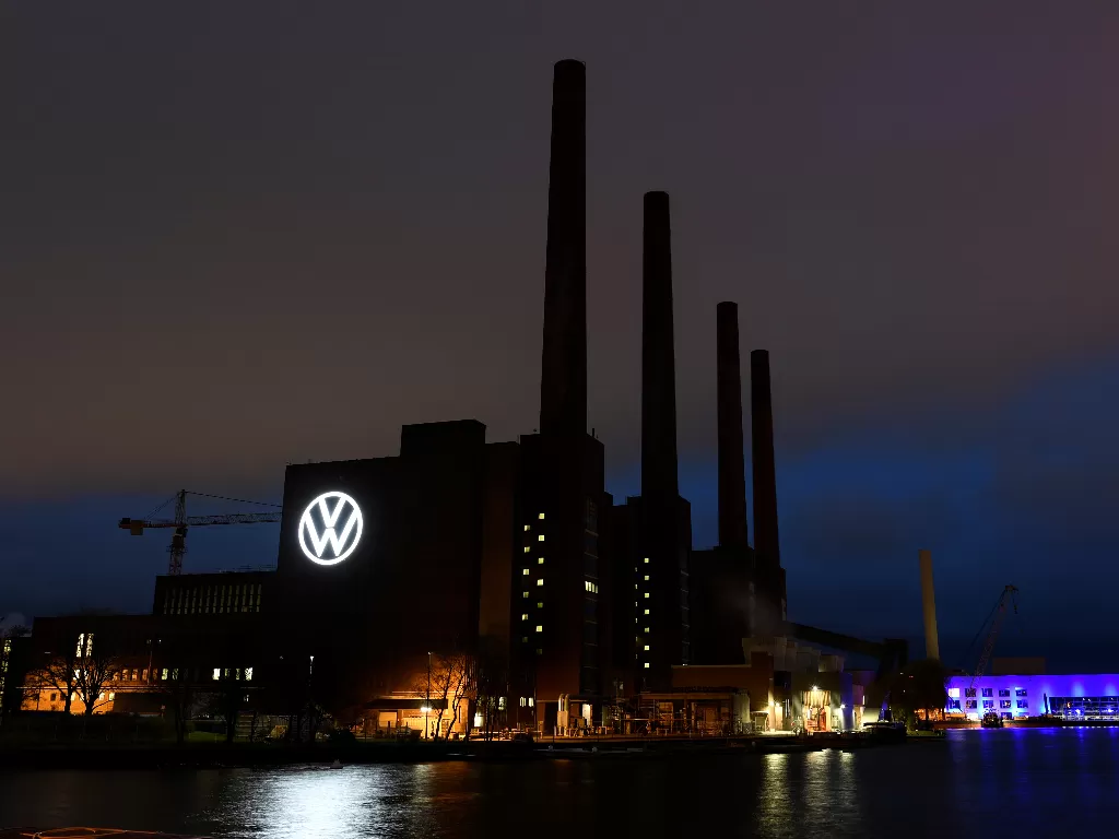 Tampilan pabrik milik Volkswagen. (REUTERS/FABIAN BIMMER)