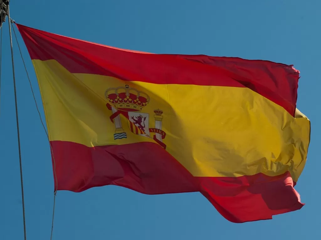 Bendera kebangsaan Spanyol. (Pixabay/Jackmac34)