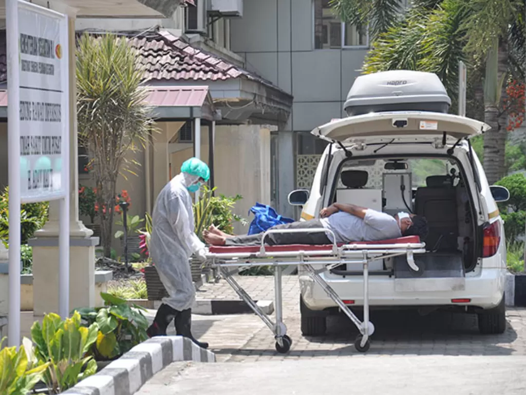 Satu lagi pasien dalam pengawasan (PDP) Corona di Sumut meninggal, berasal dari Kabupaten Deli Serdang. (ANTARA FOTO/Septianda Perdana)