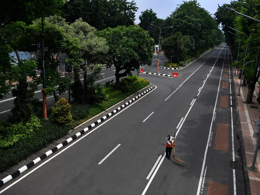 Ilustrasi Penutupan Jalan. (ANTARA/Zabur Karuru)