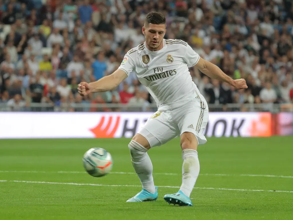 Penyerang Real Madrid, Luka Jovic. (REUTERS/Juan Medina)