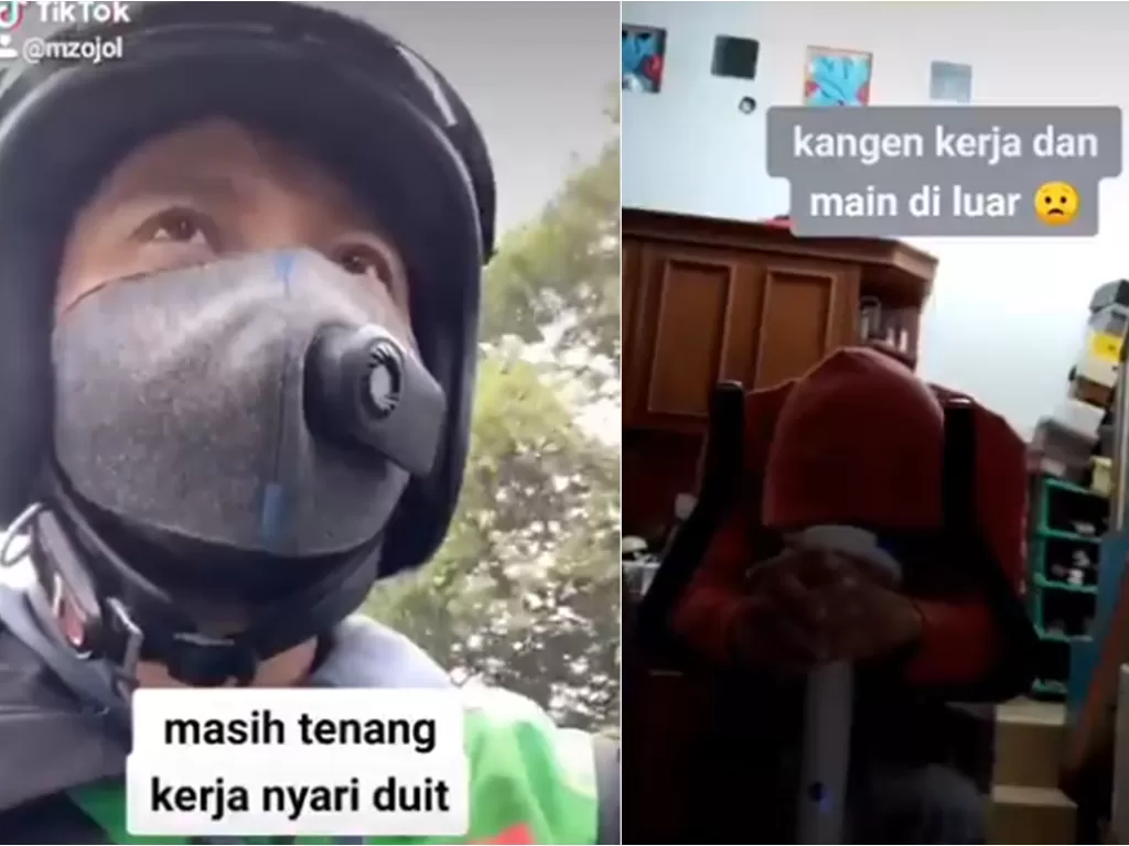 Driver ojol ini bagikan cerita pilu usai virus corona melanda Indonesia (Twitter/@ryan_nus)