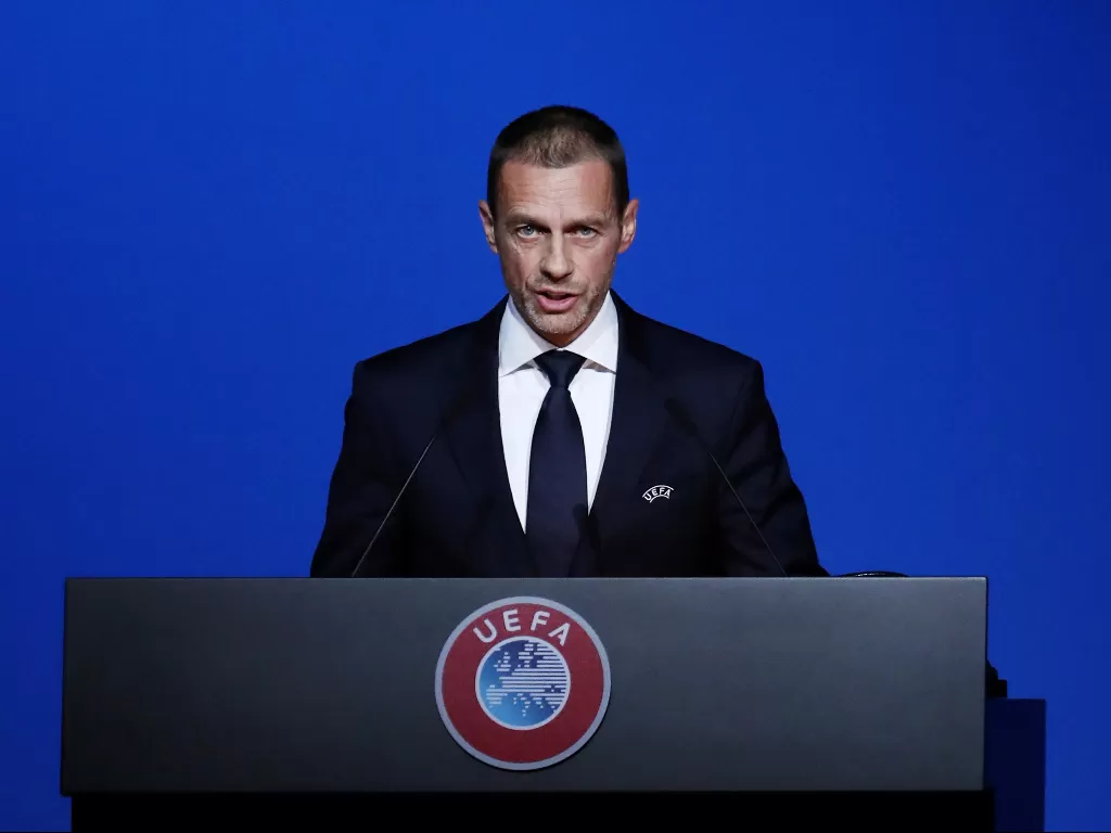 Presiden UEFA, Aleksander Caferin. (REUTERS/Yves Herman)