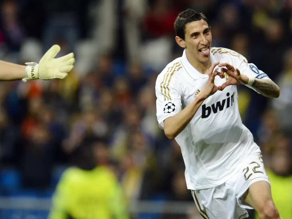 Di Maria saat masih berseragam Real Madrid. (REUTERS/Felix Ordonez)