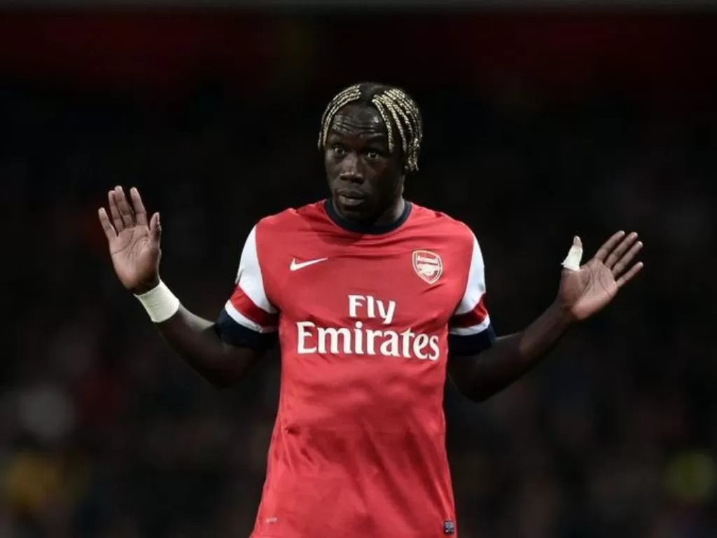 Bacary Sagna ketika masih berseragam Arsenal .(REUTERS/Dylan Martinez)