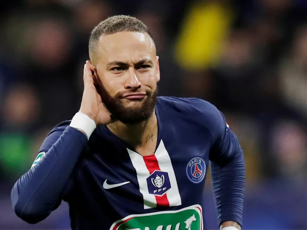 Pemain Paris Saint-Germain, Neymar Jr, kembali mendapat sorotan. (REUTERS/Benoit Tessier)