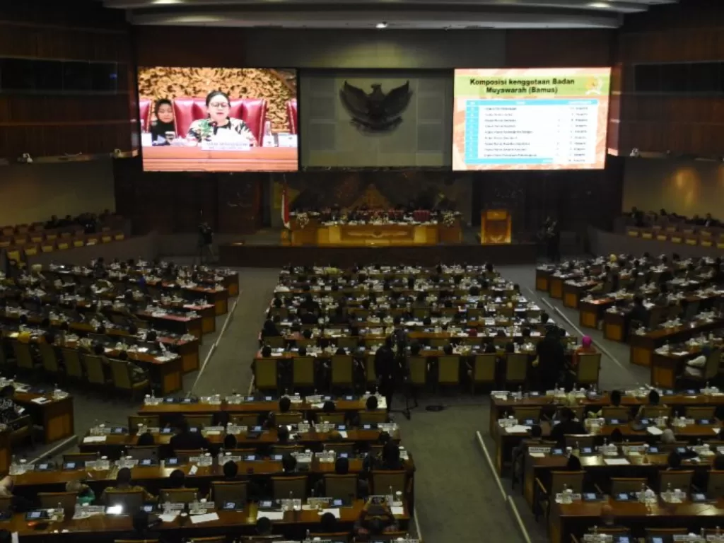 Ilustrasi Dewan Perwakilan Rakyat (DPR) 2019-2024. (ANTARA/Indrianto Eko Suwarso)