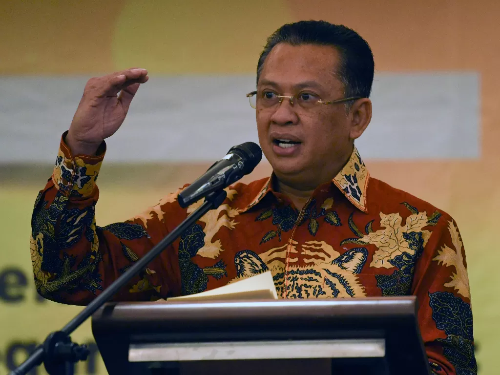 Ketua MPR Bambang Soesatyo (ANTARA FOTO/Nova Wahyudi).
