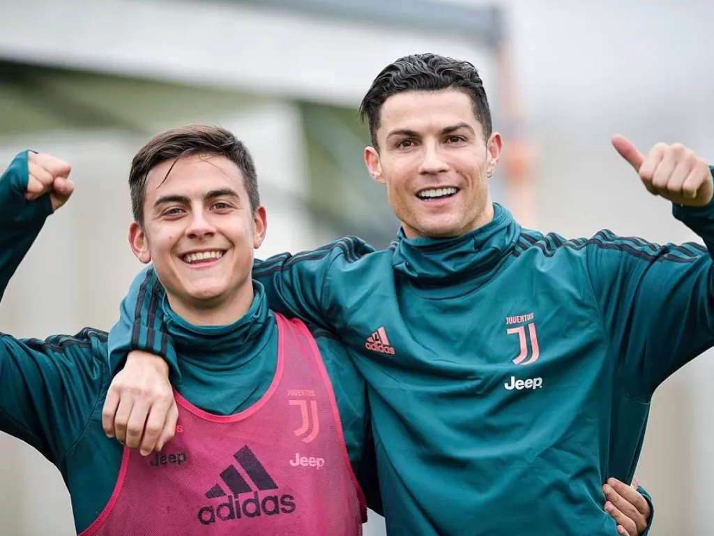 Dua bintang Juventus, Paulo Dybala dan Cristiano Ronaldo. (Instagram/paulodybala)