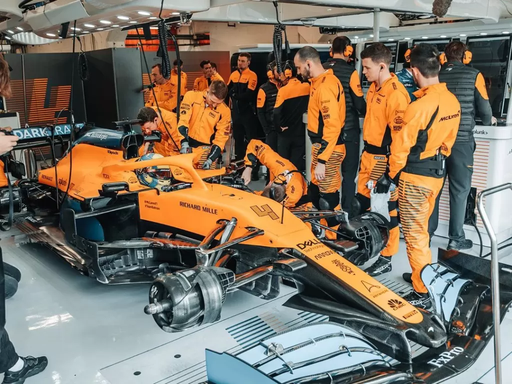 Pabrikan tim McLaren di ajang F1. (Instagram/@mclaren)
