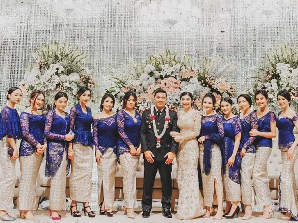  Mewahnya pernikahan Kompol Fahrul Sudiana dengan selebgram Rica Andriani (Instagram/@pernikahankita.id) 