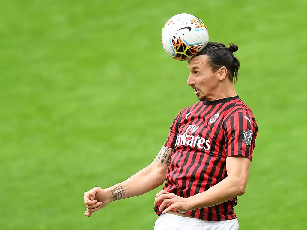 Striker AC Milan, Zlatan Ibrahimovic. (REUTERS/Daniele Mascolo)
