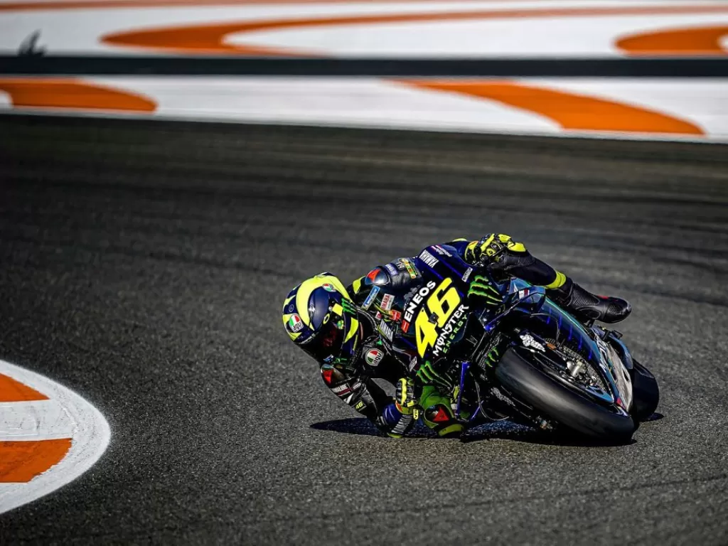 Pembalap tim Yamaha, Valentino Rossi. (Instagram/@valeyellow46)