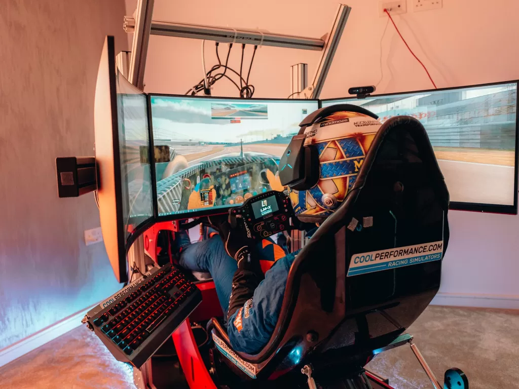 Lando Norris ketika mengikuti balapan virtual Formula 1. (Twitter/@LandoNorris)