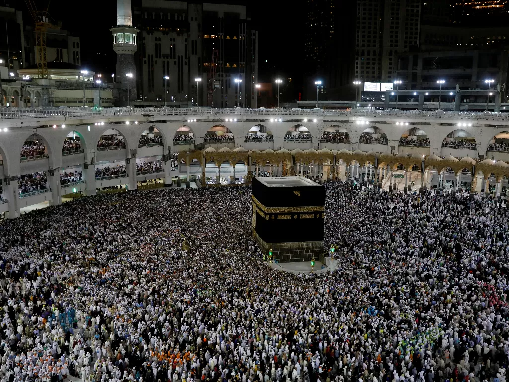 Ilustrasi para jemaah melaksanakan ibadah haji ( REUTERS/Umit Bektas)