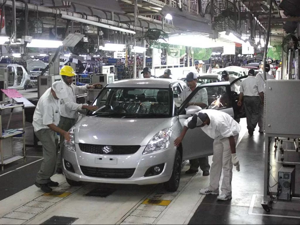Proses produksi mobil Suzuki di Cikarang (dok. Suzuki).