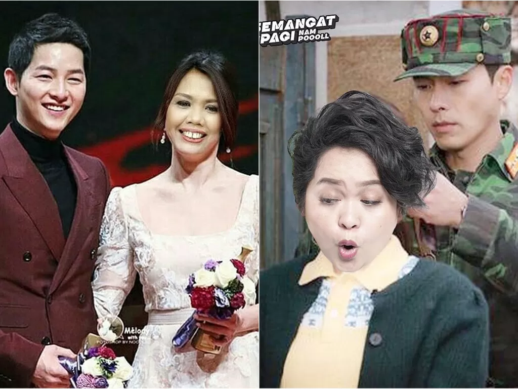 Kiri: Song Jong Ki dengan Elly Sugigi (instagram/@raffaeldygta). Kanan: Sinyorita dengan Kapten Ri (Instagram/@sinyoritaesperanza)