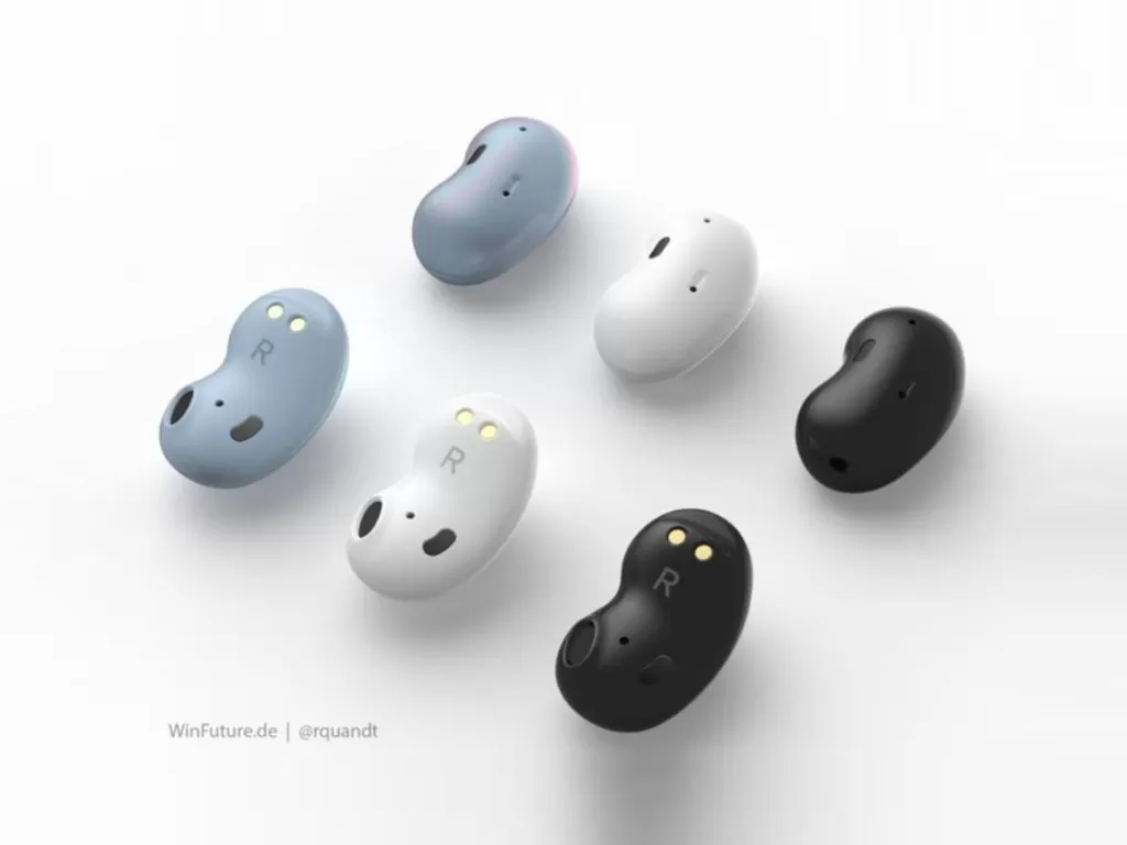 Konsep Earbuds Wireless Samsung dengan desain mirip kacang merah (photo/WinFuture.de)