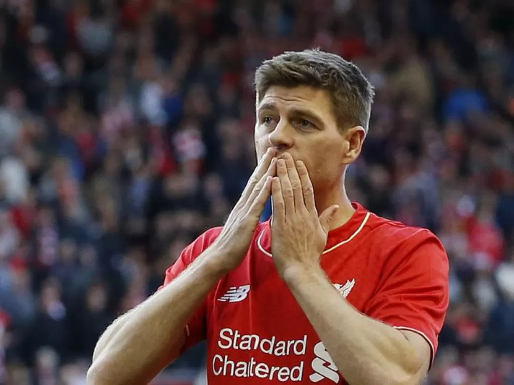 Mantan pemain sekaligus kapten Liverpool, Steven Gerrard. (REUTERS/Carl Recine)