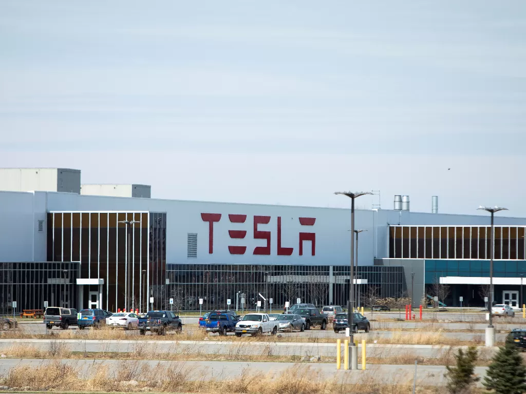 Pabrikan Tesla. (REUTERS/LINDSAY DEDARIO)
