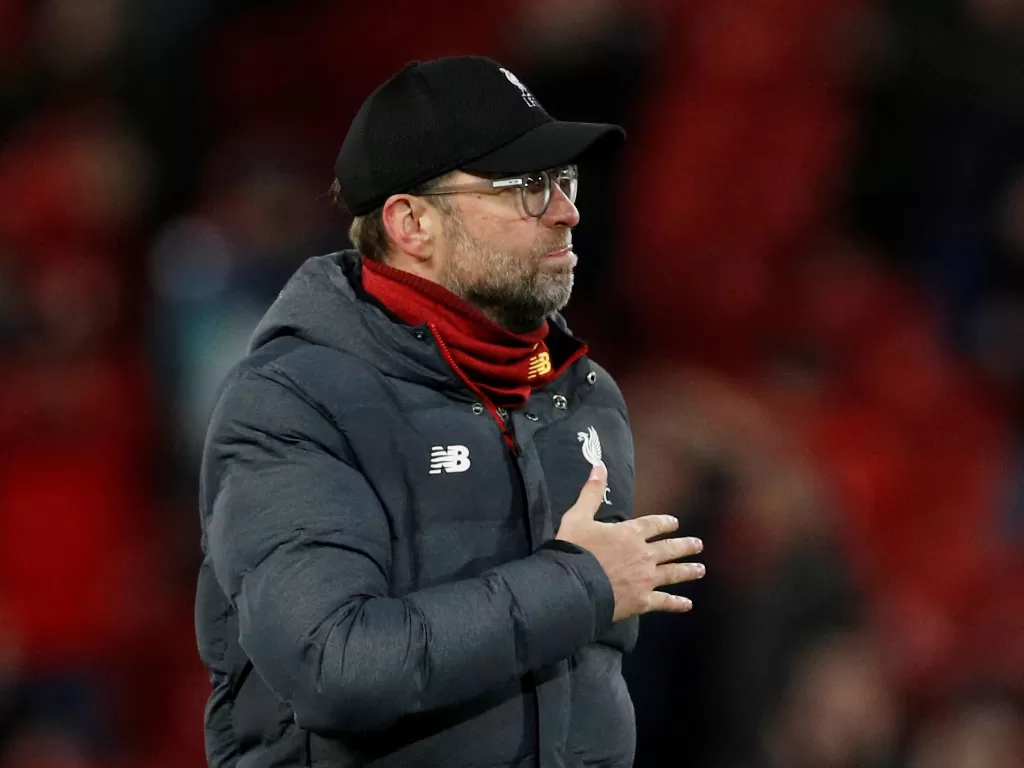 Pelatih Liverpool, Juergen Klopp. (REUTERS/Phil Noble)