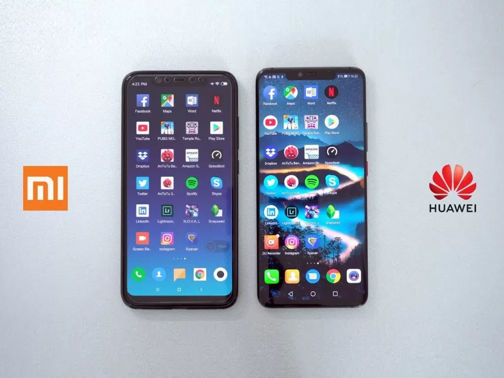 Salah satu perangkat Xiaomi dan juga Huawei (Ilustrasi/YouTube/Martjin Wester)