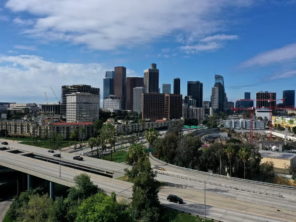 Pusat kota Los Angeles, AS. (REUTERS)