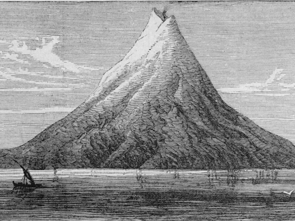 Ilustrasi Gunung Krakatau (Istimewa)