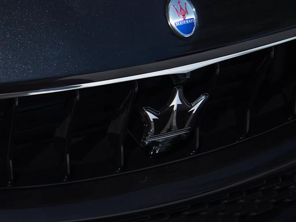Ilustrasi logo pabrikan Maserati. (Ilustrasi/Instagram/@maserati)
