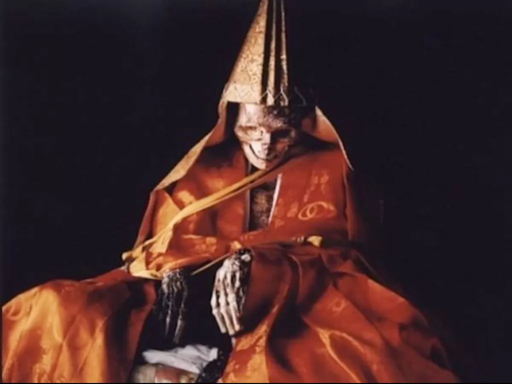 Mumi dari ritual Sokushinbutsu. (atlasobscura.com)