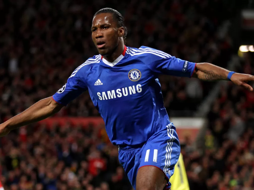 Didier Drogba saat masih berseragam Chelsea. (REUTERS/Darren Staples)