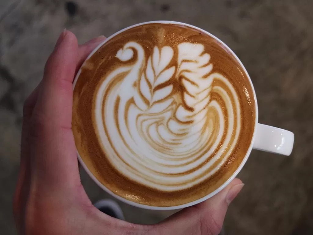 Ilustrasi latte art. (Instagram/ken__ken_)