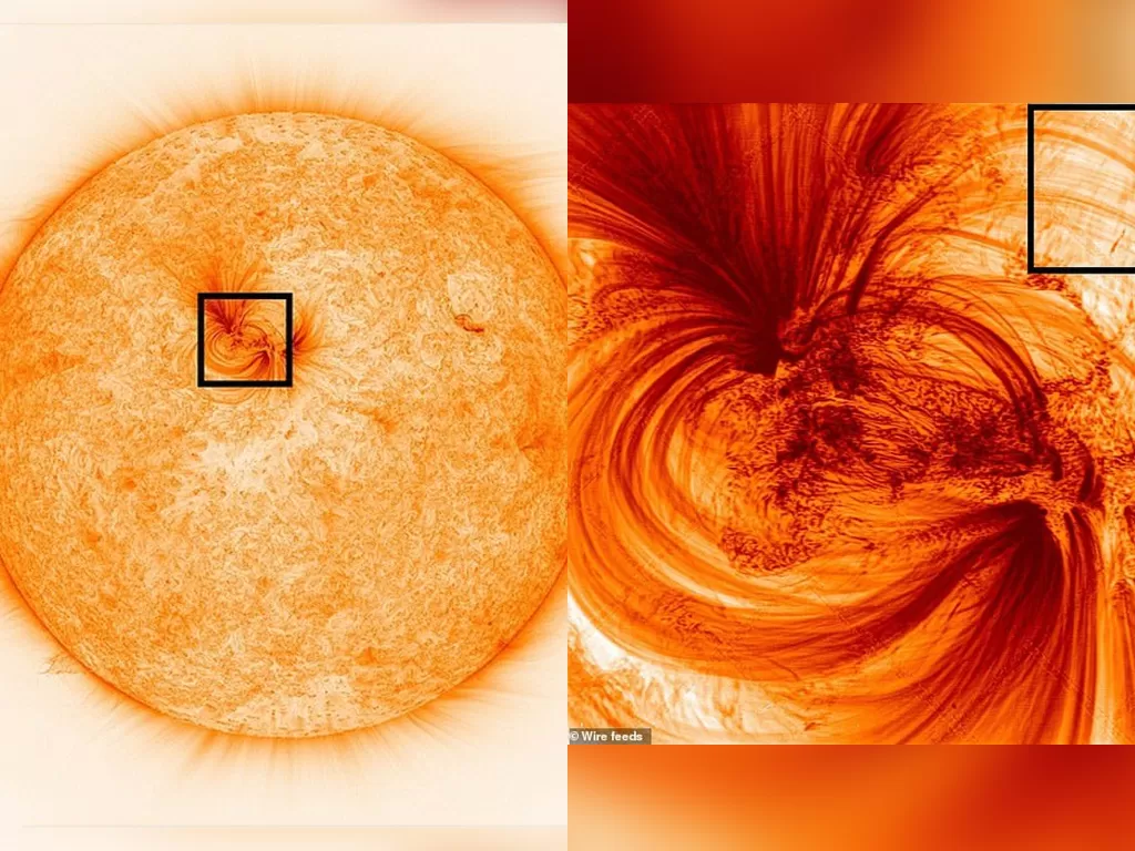 Foto permukaan Matahari (photo/Dok. NASA)