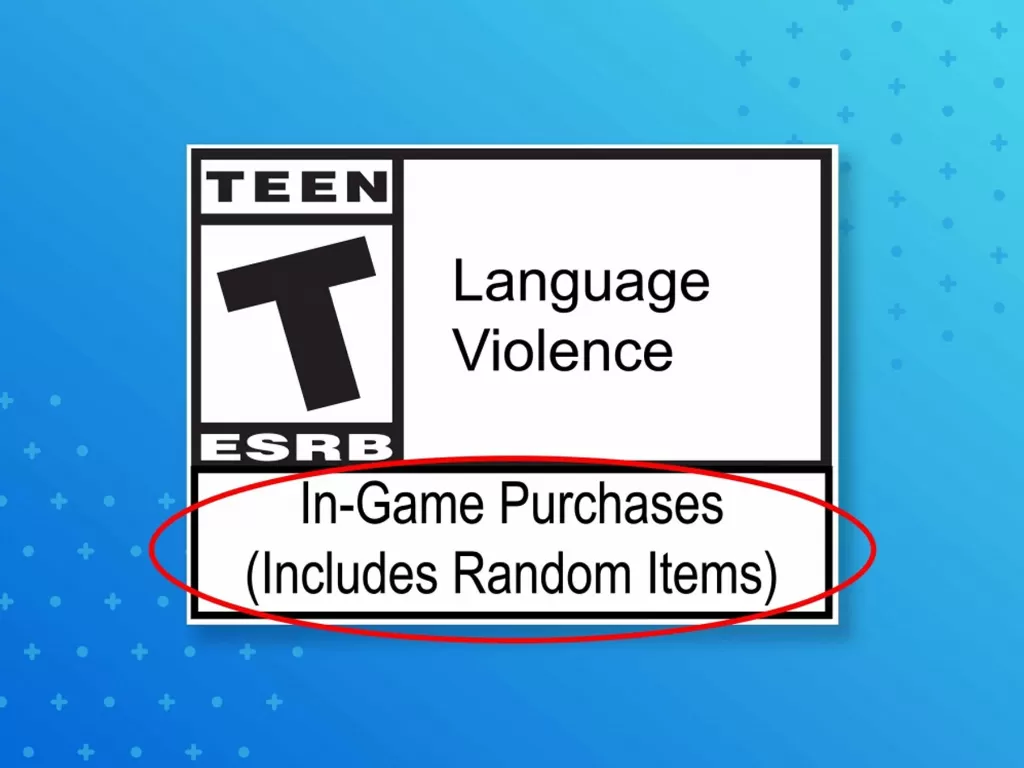 Label In-Game Purchases Includes Random Items (photo/ESRB Ratings)