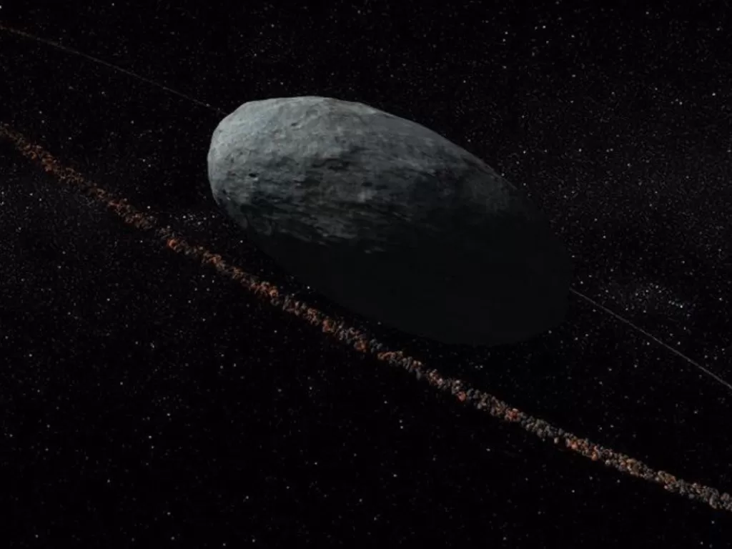 Planet Haumea, salah satu planet katai. (medium.com)