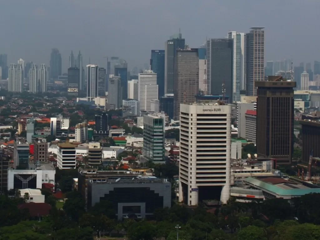 Ilustrasi gedung perkantoran dan perusahaan di Jakarta. (Pixabay/Fuzz).