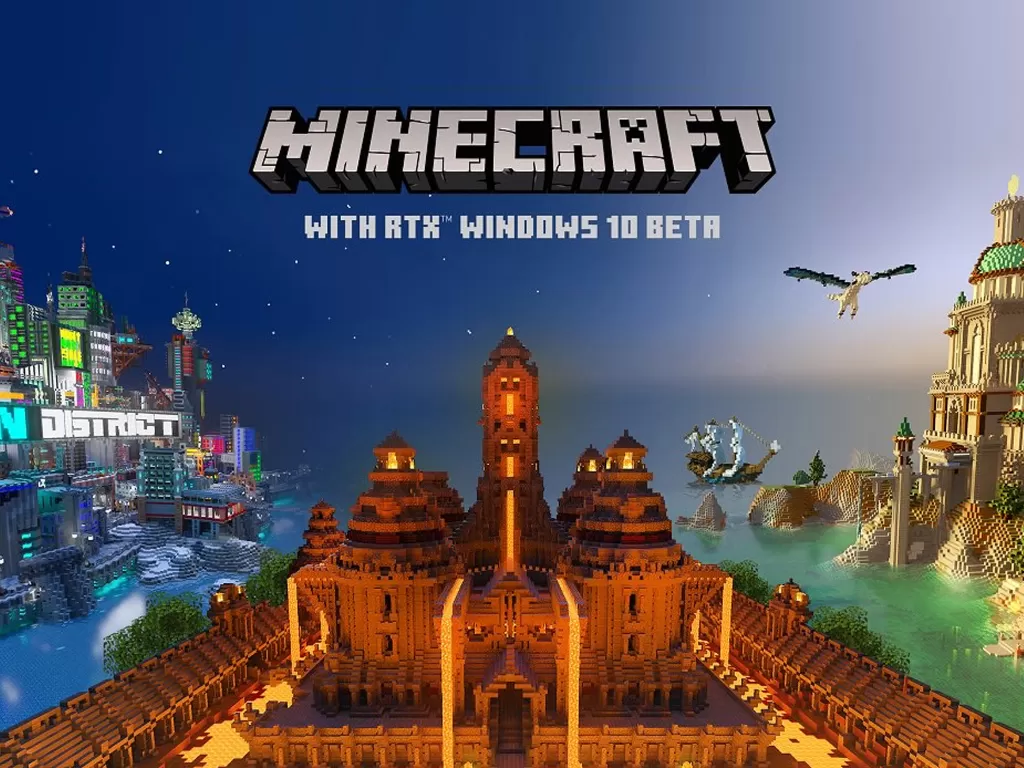 Minecraft dengan teknologi Ray Tracing (photo/Microsoft)