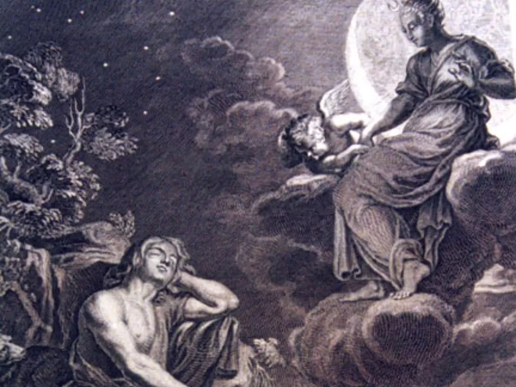 Ilustrasi Selene, dewi Bulan dalam mitologi Yunani. (goddessschool.com)