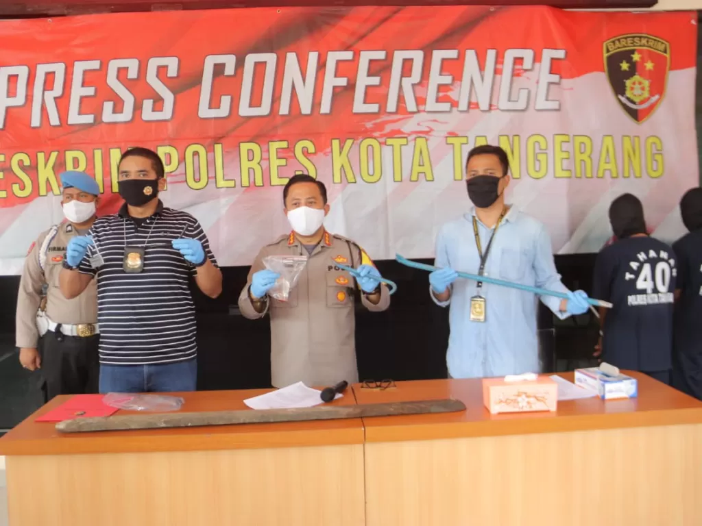 Polisi merilis penangkapan sindikat pencurian sembako di Tangerang (Dok Polres Kota Tangerang)