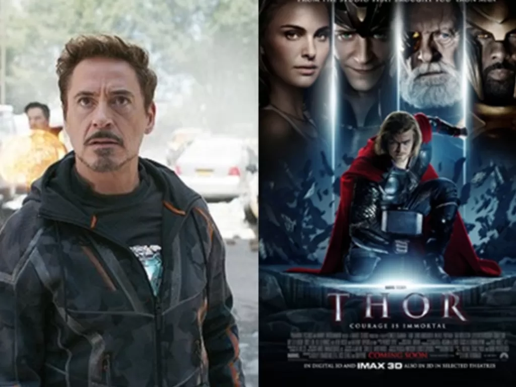 Tony Stark dan Thor (Wikipedia)