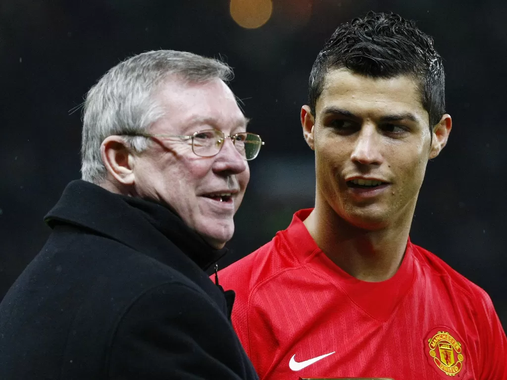 Sir Alex Ferguson dan Cristiano Ronaldo. (REUTERS)