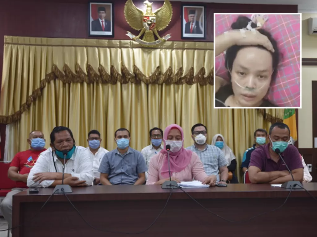 Tim Dokter Covid-19 RSUD Padangsidimpuan mengaku tidak pernah ambil sampel swab ibu hamil, Ernya Abyan yang telah meninggal dunia. (Istimewa/Erni Aqilah Abyan)