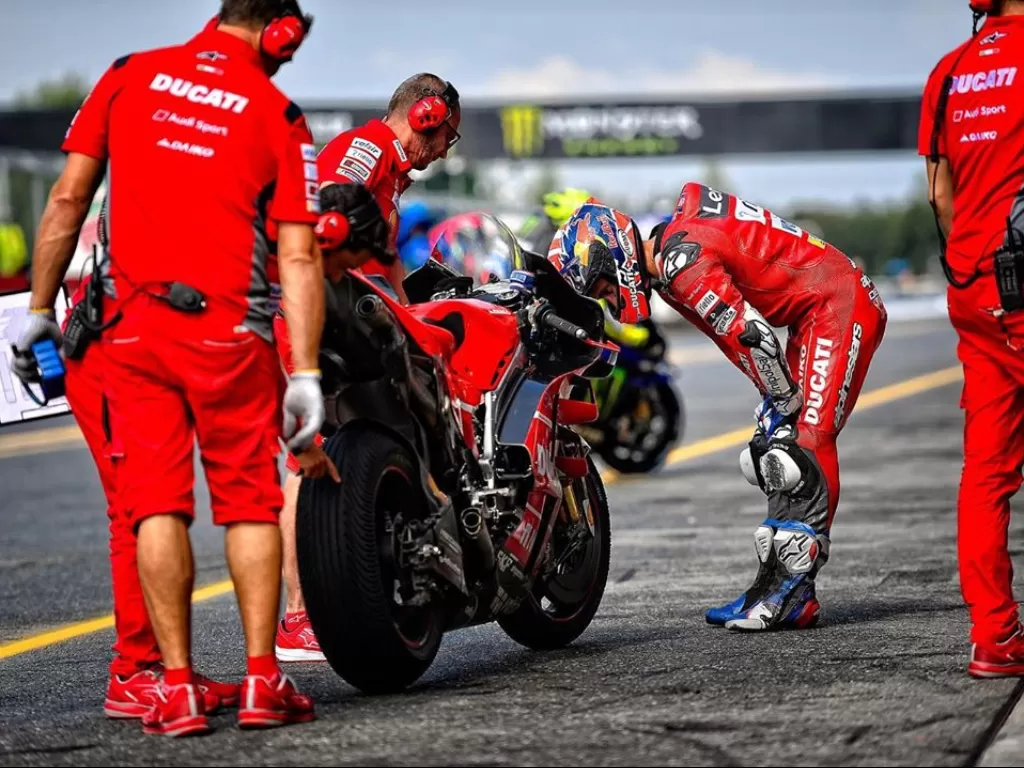 Pabrikan tim Ducati. (Instagram/@andreadovizioso)
