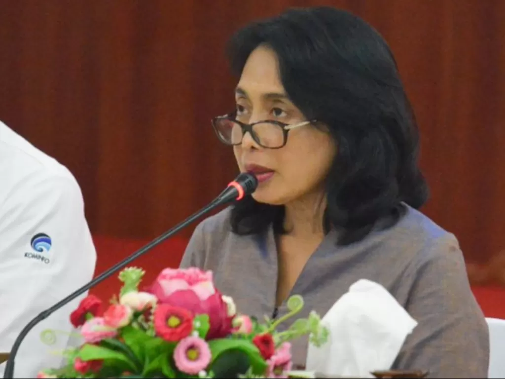 Menteri Pemberdayaan Perempuan dan Perlindungan Anak I Gusti Ayu Bintang Darmawati Puspayoga.(ANTARA/Dewanto Samodro)
